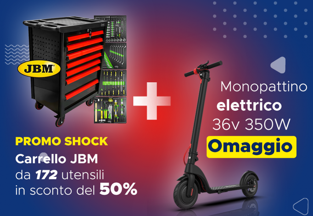 carrello attrezzatura jbl monopattino